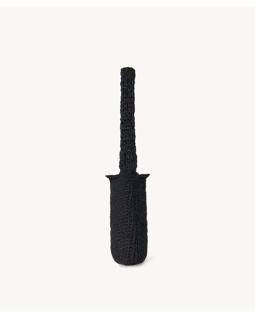 The Row Black Didion Shoulder Bag In Cotton