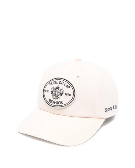 SPORTY&RICH White Eden Crest Baseball Hat