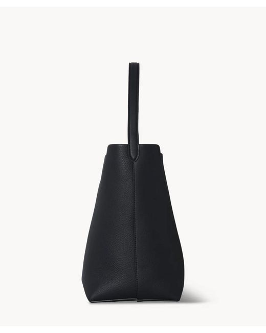 The Row Black Medium N/s Park Tote Bag In Leather