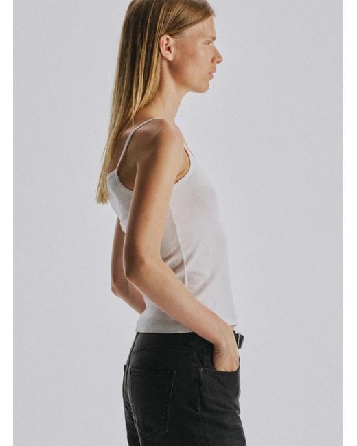 The Row White Denzel Tank Top