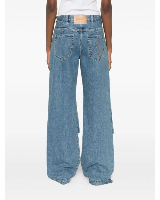 The Attico Blue Light Cotton Jeans