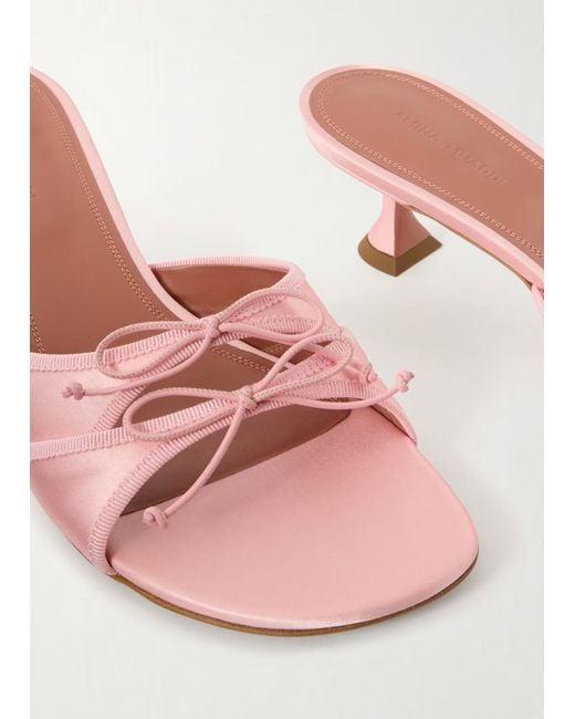 AMINA MUADDI Pink Eleonora Slippers