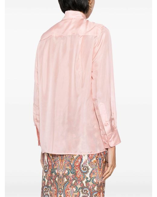 Zimmermann Pink Halliday Silk Shirt
