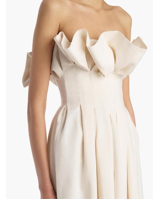 Khaite White Claude Dress