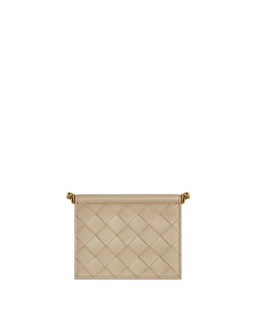 Bottega Veneta White Solstice Business Card Case