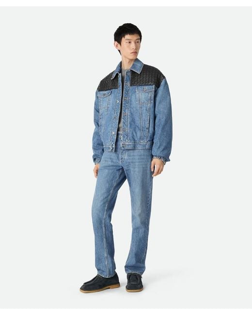 Bottega Veneta Blue Vintage Indigo Denim Jacket for men