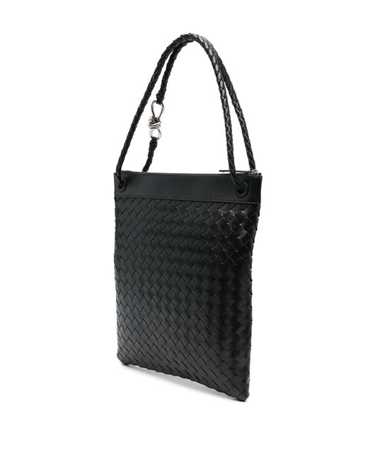 Bottega Veneta Black Flat Andiamo Shoulder Bag for men