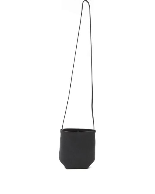 The Row White Mini N/s Park Leather Crossbody Bag