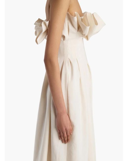 Khaite White Claude Dress