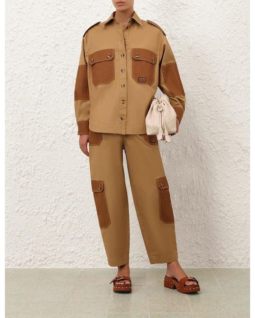 Zimmermann Brown Aster Shirt
