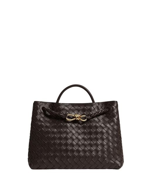 Bottega Veneta Black Medium Andiamo Leather Tote Bag