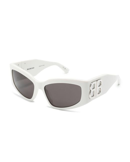 Balenciaga Gray Bossy Butterfly-frame Sunglasses