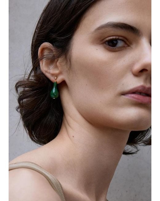Totême  Blue Jade Drops Dark Green/gold