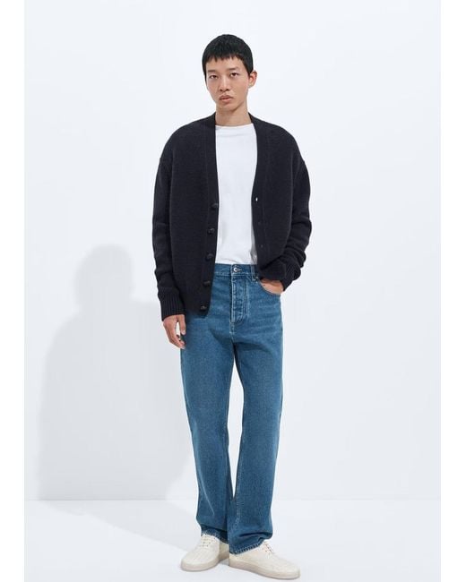 Bottega Veneta Blue Medium Indigo Straight Leg Jeans for men