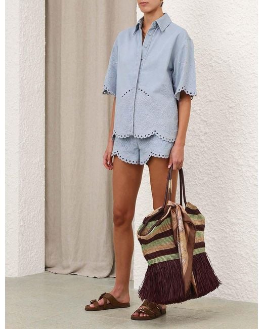 Zimmermann Blue Daylight Denim Shirt