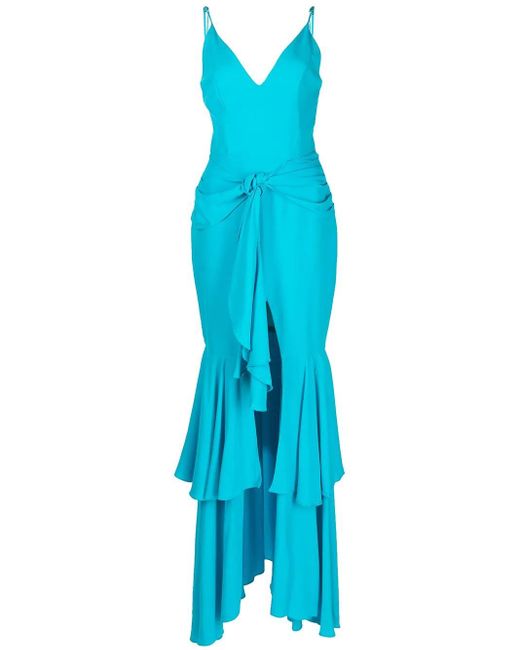 PATBO Synthetic Bo Maxi Dress in Blue | Lyst