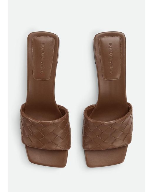 Bottega Veneta Brown 50mm Parco Intrecciato Sandals