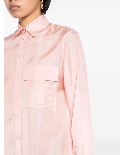 Zimmermann Pink Halliday Silk Shirt