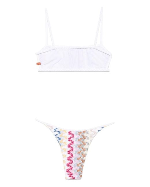 Missoni Pink Zigzag-Woven Bikini