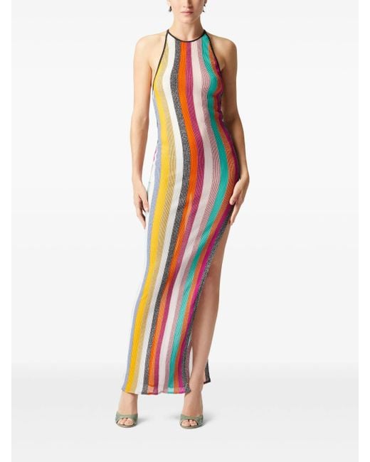 Missoni White Striped Maxi Dress