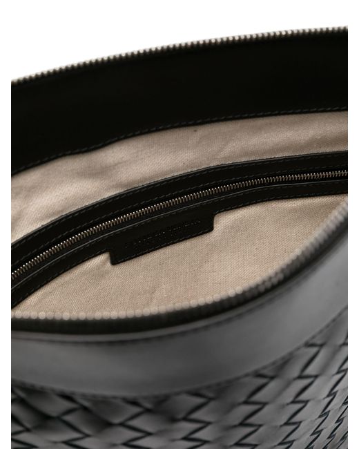Bottega Veneta Black Flat Andiamo Shoulder Bag for men