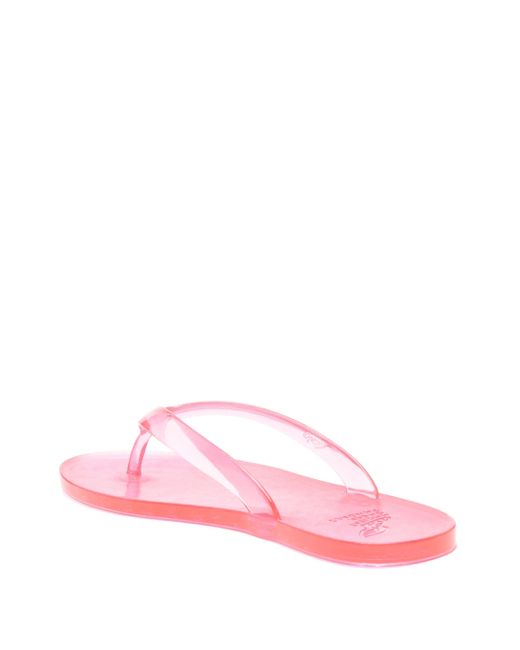 Ancient Greek Sandals Pink Translucent-design Flip Flops