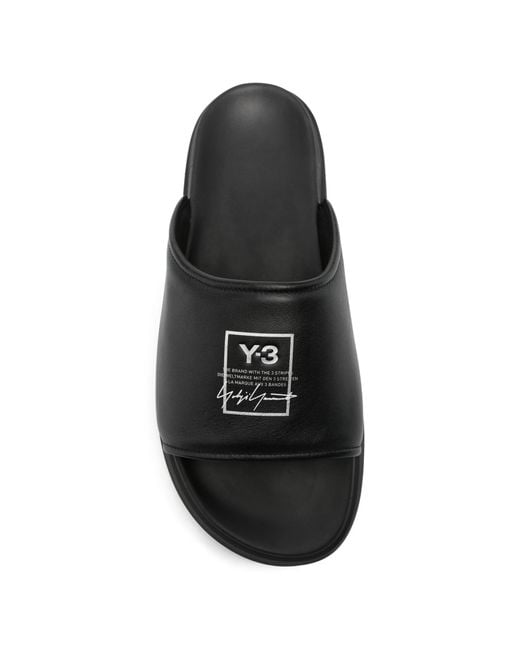 Y-3 Slide Black for men