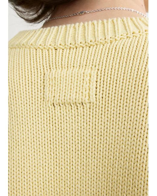 Totême Natural Oversized Crew Knit Buttercup