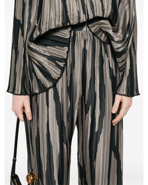 Lanvin Brown Abstract-print Trousers