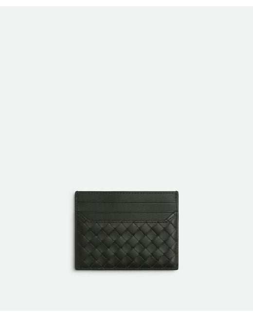 Bottega Veneta Green Intrecciato Piccolo Calf Leather Card Case for men