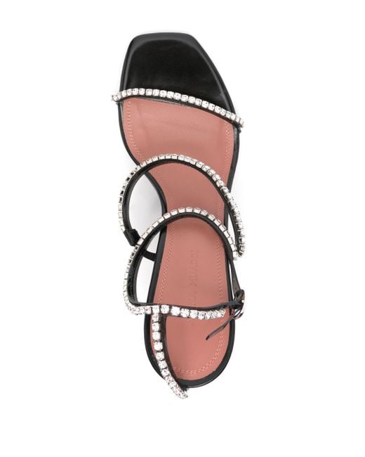 AMINA MUADDI White 95mm Gilda Glass Sandals