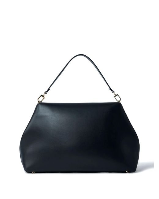 Totême Blue T-lock Leather Satchel