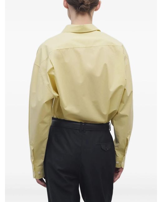 The Row White Millerina Shirt In Cotton