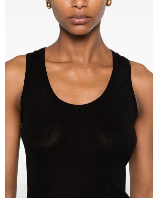 The Row Black Cendrea Tank Top