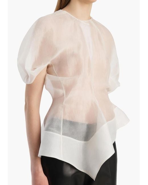 Khaite White Rumi Top
