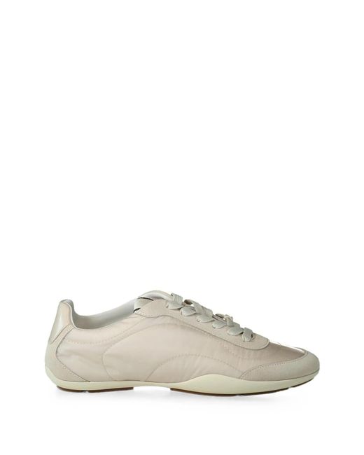 Brunello Cucinelli White Panelled Sneakers