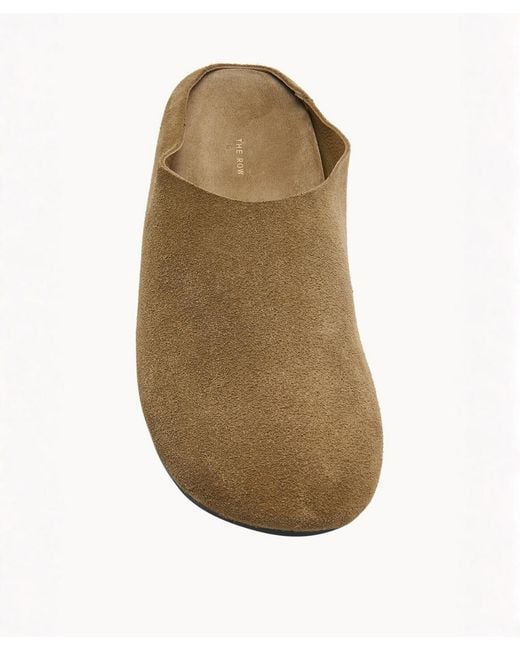The Row Green Hudson Slide In Suede for men