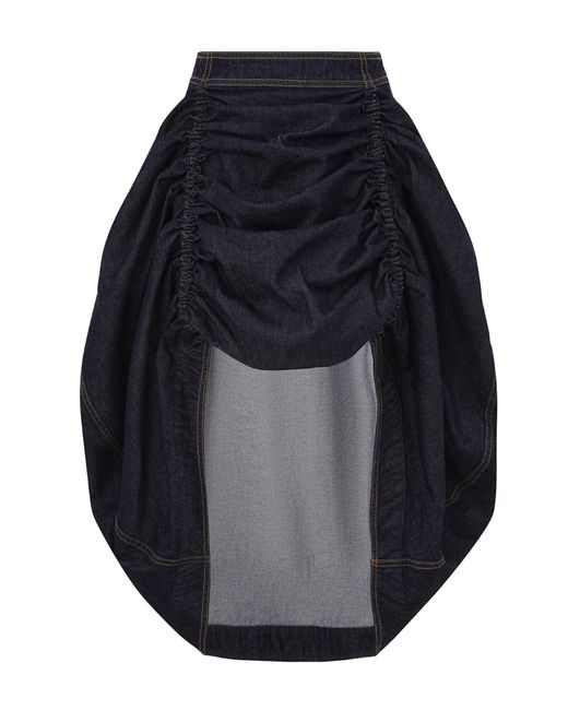 Zimmermann Blue Rebellion Denim Midi Skirt