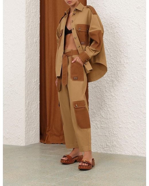 Zimmermann Brown Aster Shirt