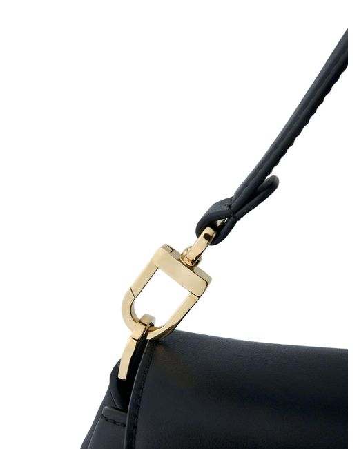 Totême Blue T-lock Leather Satchel
