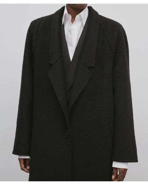 The Row Black Arpa Coat In Cashmere