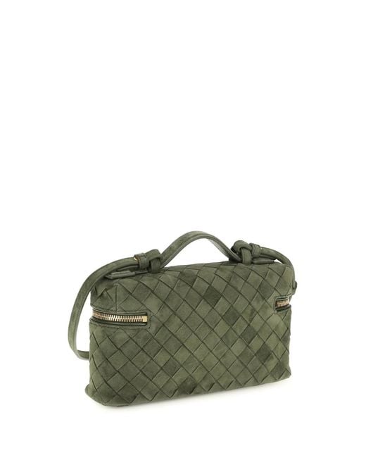Bottega Veneta Green Bang Bang Intrecciato Tote Bag