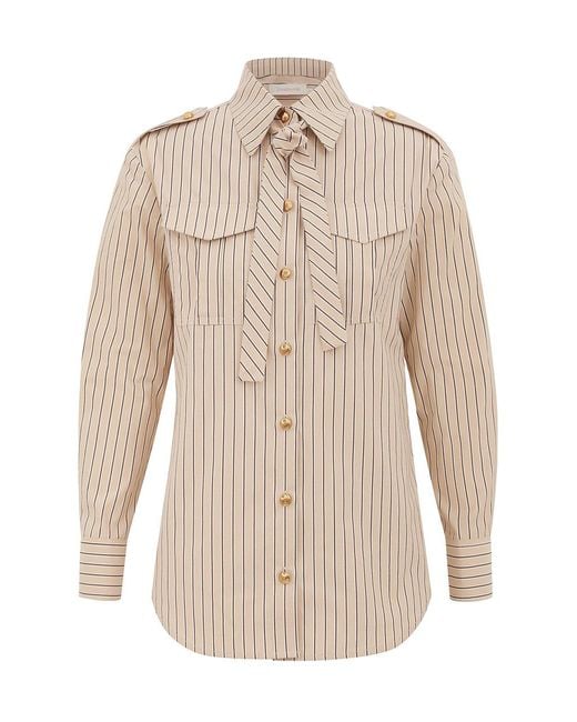Zimmermann Natural Memento Utility Stripe Shirt