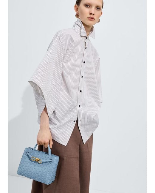 Bottega Veneta Blue Mini Andiamo