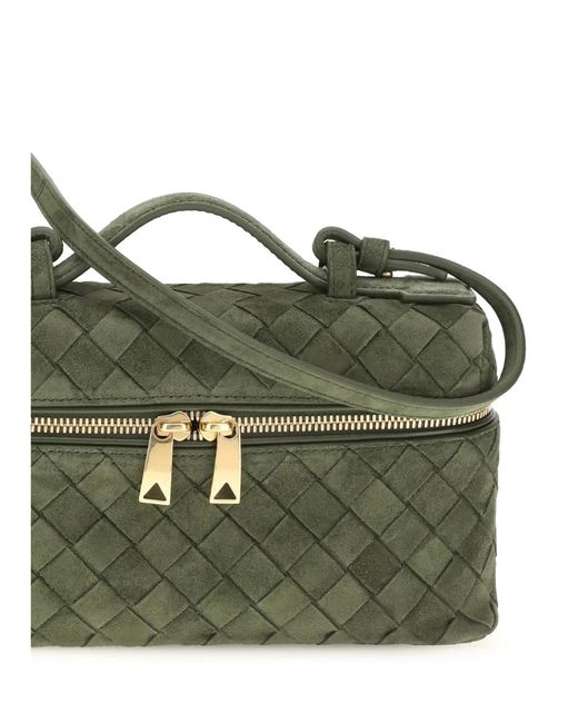 Bottega Veneta Green Bang Bang Intrecciato Tote Bag