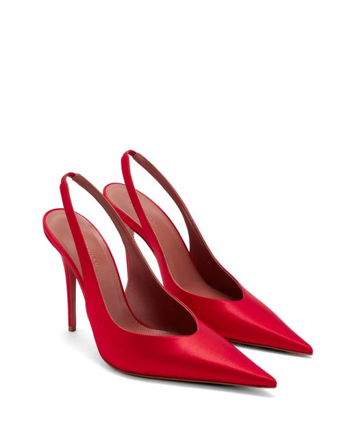 AMINA MUADDI Red 105mm Anok Heeled Pumps