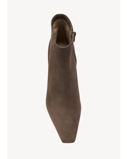 The Row Brown Carla Square-toe Boots