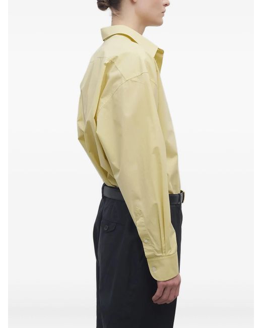 The Row White Millerina Shirt In Cotton