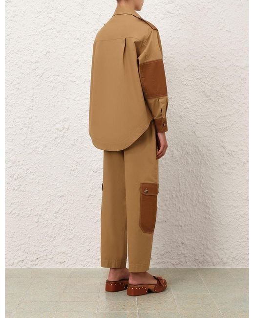 Zimmermann Brown Aster Shirt