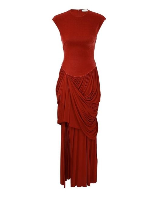 Zimmermann Red Memento Drape Dress
